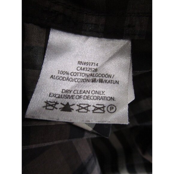 Armani Exchange Shirt Small AX Button Up Plaid Slim Fit Woven Cotton * - Picture 10 of 11